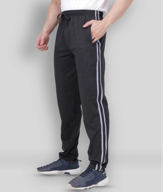 Neo Garments - Charcoal 100% Cotton Mens Trackpants ( Pack of 1 ) - XL