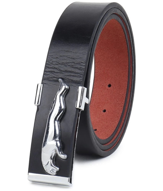 Loopa - Black Faux Leather Mens Casual Belt ( Pack of 1 ) - None