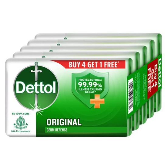 Dettol Soap (4 Plus 1) 75X5