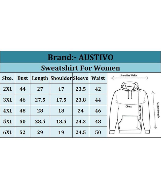 AUSTIVO Fleece Women''s Hooded Sweatshirt ( Green ) - None