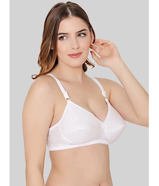 Bodycare White Cotton Heavily Padded Womens Everyday Bra ( Pack of 2 ) - None