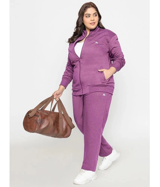 YHA - Mauve Fleece Womens Running Trackpants ( Pack of 1 ) - None