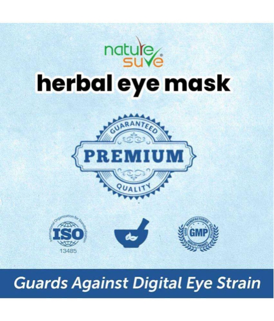 Nature Sure Large Herbal Eye Mask for Digital Eye Strain in Men & Women - 1 Pack