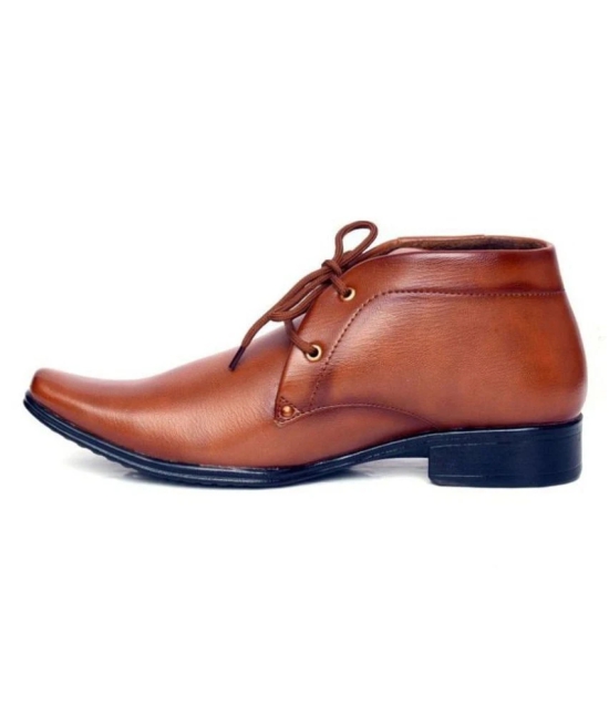 Port Party Non-Leather Tan Formal Shoes - None