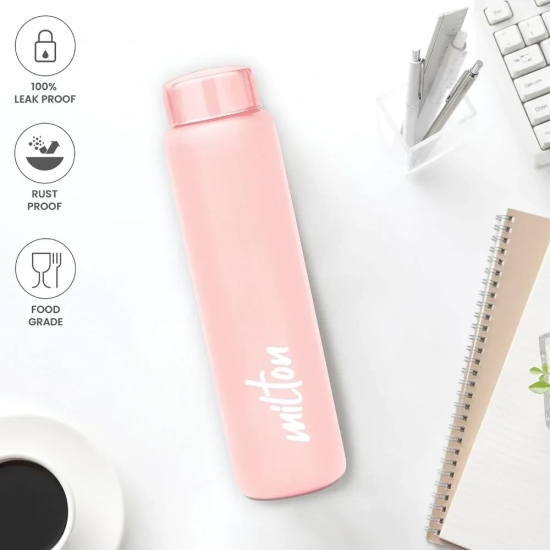 Milton Aqua 1000 ML Stainless Steel Water Bottle | 1 Pc Mauve