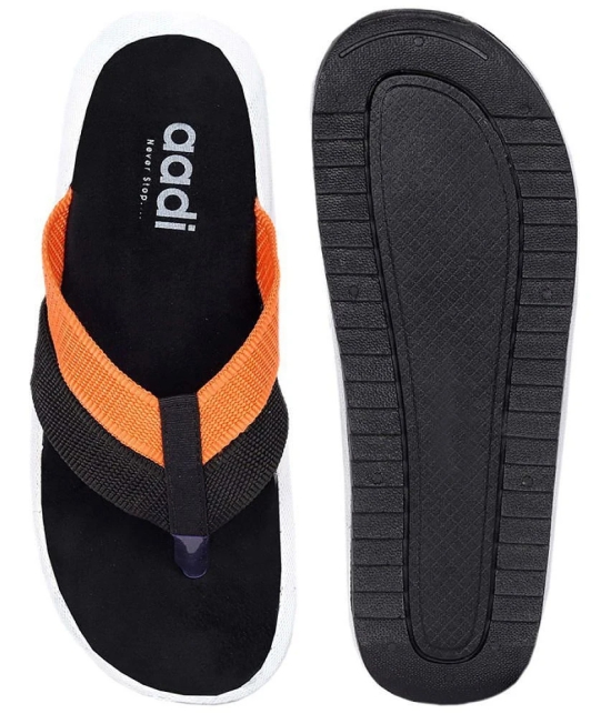 Aadi - Orange Fabric Daily Slipper - None