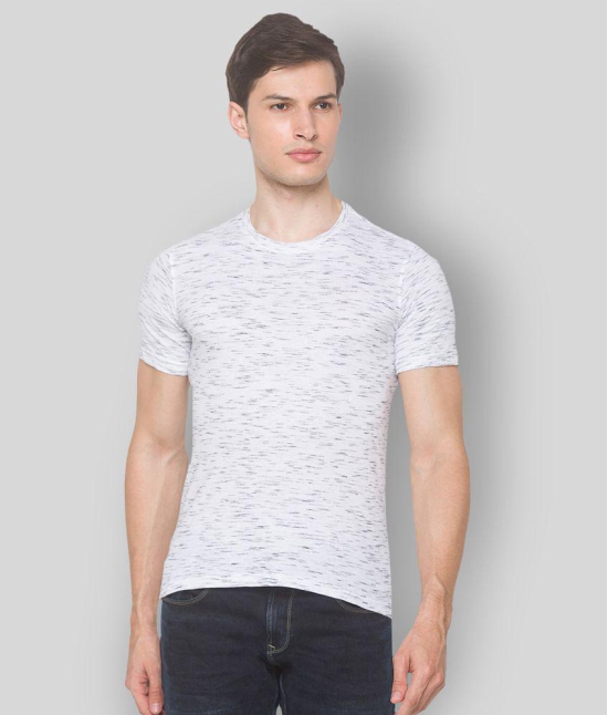 Globus - White Cotton Slim Fit Mens T-Shirt ( Pack of 1 ) - None