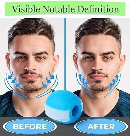 Jawline Exerciser Jaw, Face, and Neck Exerciser - Define Your Jawline, Slim and Tone Your Face, Look Younger and Healthier - Helps Reduce Stress and Craving- Free Jawline Rop Hanger For neck