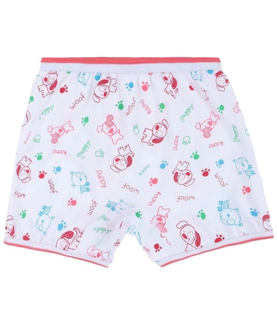 DYCA Pack of 6 Cotton Girls Bloomers ( White ) - None