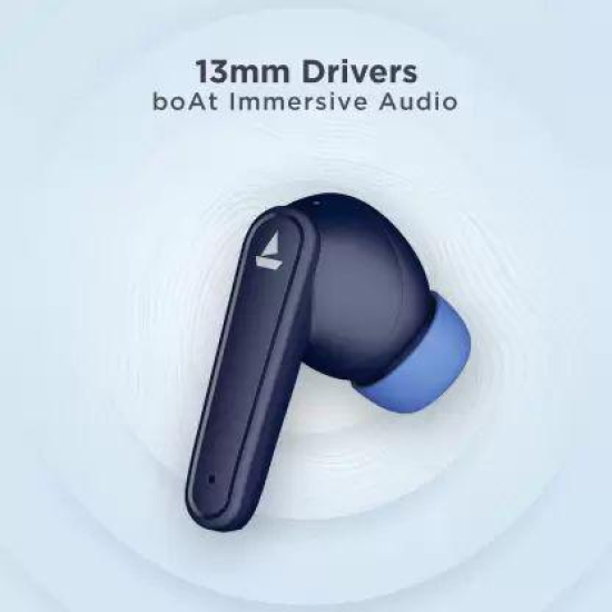 boAt Airdopes 115 | Earbuds with 13mm drivers, BEAST™ Mode for Gamers, ENx™ Technology Blue