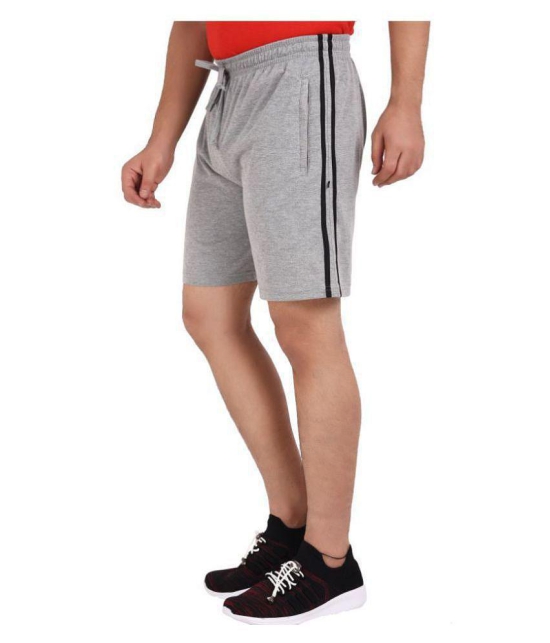 Neo Garments Grey Shorts SINGLE SHORTS GREY (PLUS SIZES FROM : M TO 7XL). - None