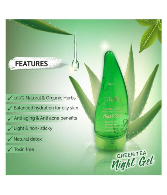 Globus Naturals Green Tea Soothing Night Gel & Moisturizer 100 gm