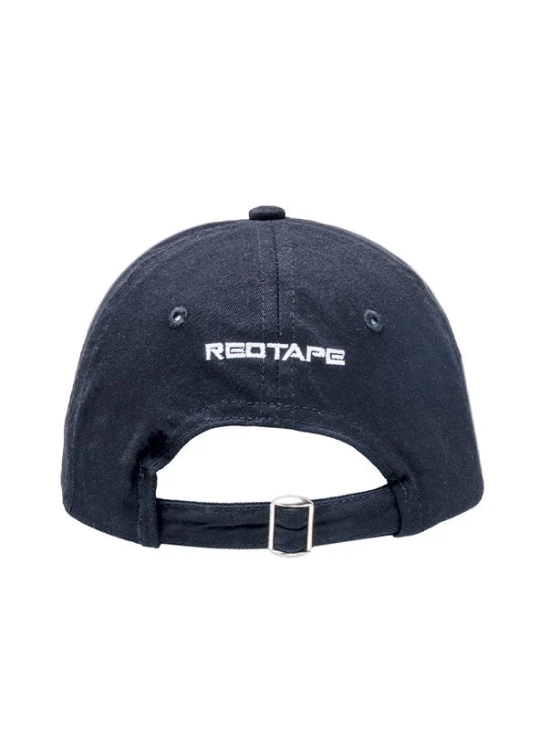 Red Tape Black Free Size Solid Cap for Men | All Sports Cap with Airholes & Adjustable Strap