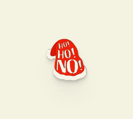 Ho Ho Hat Pin-1.4 x 1.45 in