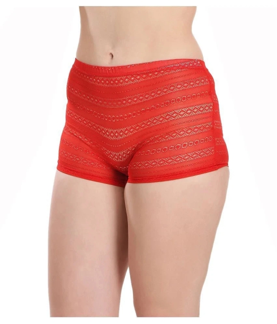 Selfcare Net/Mesh Boy Shorts - XXL