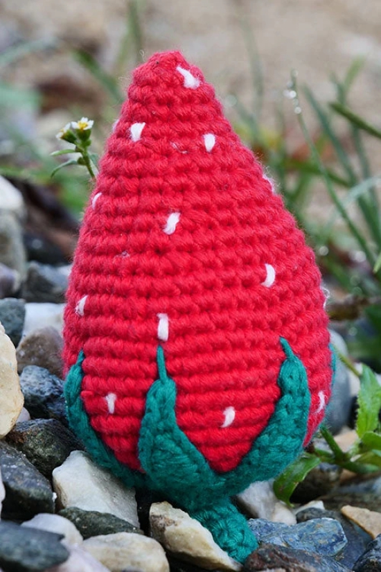 Himalayan Blooms Hand Made Crochet Soft Toys - Strawberry