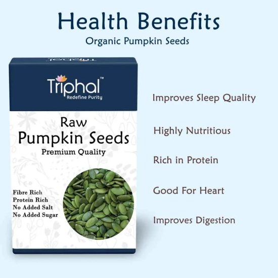 Raw Pumpkin Seeds - Nutrient-Packed Superfood for Wellbeing - Triphal