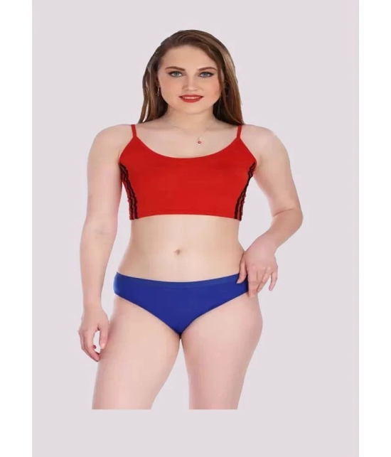 Kiran Enterprises - Multicolor Cotton Solid Womens Briefs ( Pack of 3 ) - None