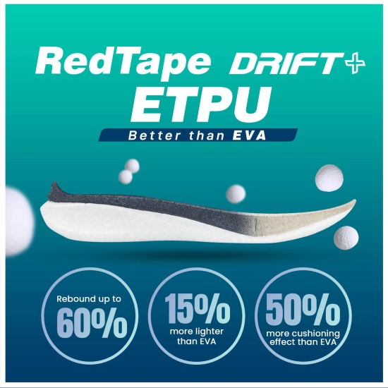 Red Tape ETPU Athleisure Shoes for Men |Cultured Round-Toe Shape, Cushioning Technology & Smart Ventilation