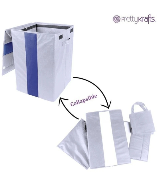 PrettyKrafts Set of 2 PVC Laundry Bag - Grey