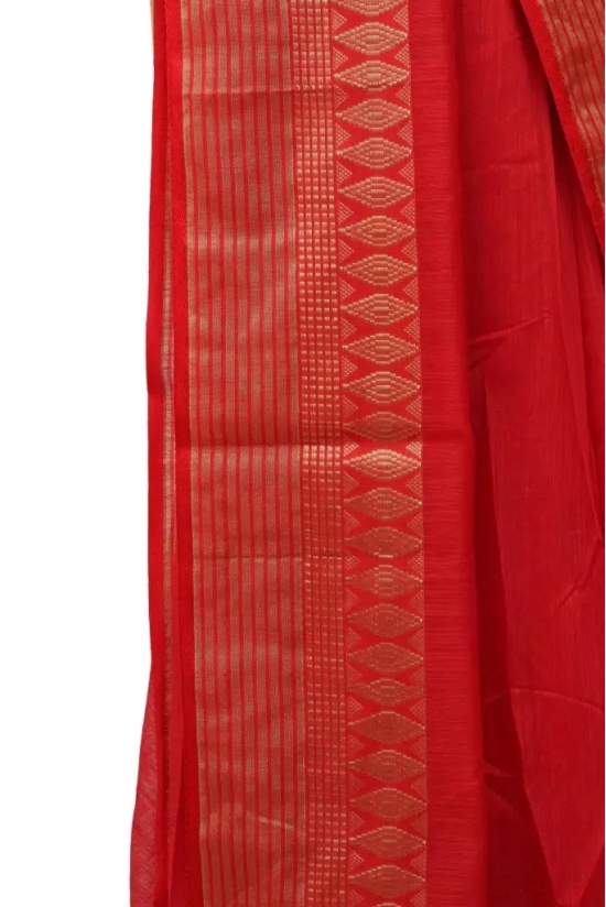 Tisser Cotton silk saree with blouse piece