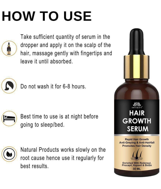 Intimify Hair Growth Serum, hair serum, hair fall serum, hair regrowth serum, hair straightener serum, 30 ml