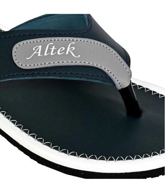 Altek Navy Mens Thong Flip Flop - None