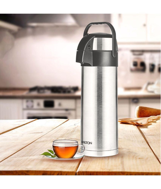 Milton Beverage Dispenser 4500 Stainless Steel for serving tea and coffee, 4250 ml, Silver - Silver