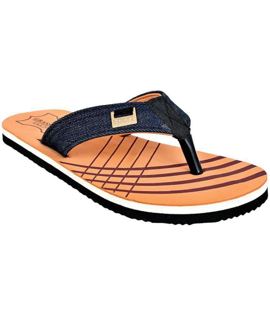 GRASS WALK - Tan Men's Thong Flip Flop - None