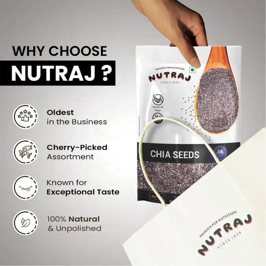 Nutraj Chia Seeds 200gm 200g (Pack of 2)