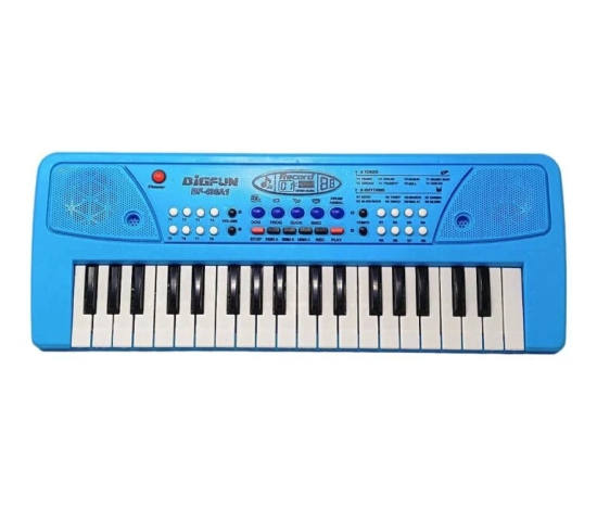 BigFun Electronic Keyboard Piano with Microphone, Blue