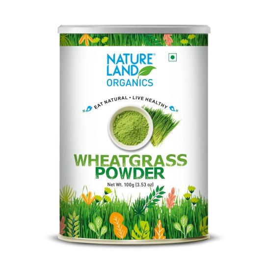 Natureland Organics Amla, Triphala, Wheat Grass Powder, 100 gm Each - Pack of 3