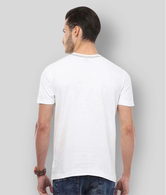 Huetrap - White Cotton Regular Fit Mens T-Shirt ( Pack of 1 ) - L