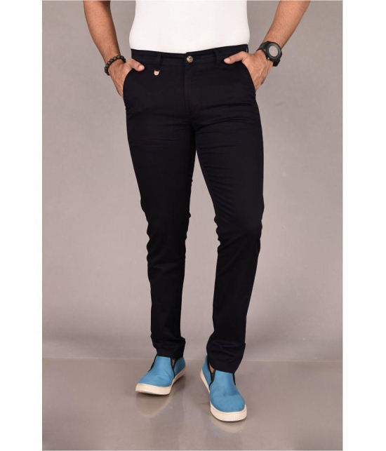 Aflash Slim Flat Mens Chinos - Dark Blue ( Pack of 1 ) - None