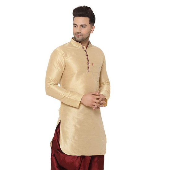 Banity Bey Men's Dupion Regular Fit Kurta |Soft and Comfortable Kurta |Ethnic Kurta Special for Mens