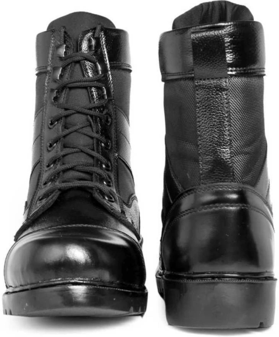 BHADAURIA TRADERS Genuine Leather DMS Army Commando Police Boots For Men  (Black)