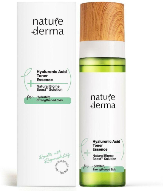 Nature Derma Hyaluronic Acid Toner Essence with Natural Biome-Boost Solution for Hydrated Skin