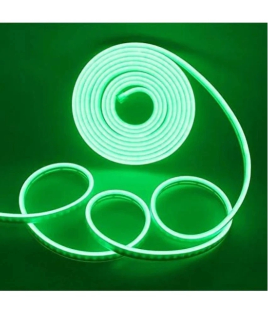 DAYBETTER Resin 5 meter Neon Rope Led Strip Light Pendant Green - Pack of 1