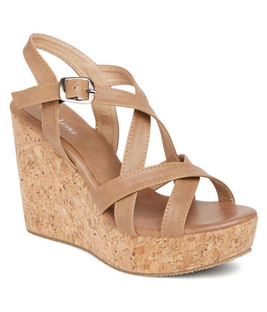 MARC LOIRE - Tan Women's Wedges Heels - 6