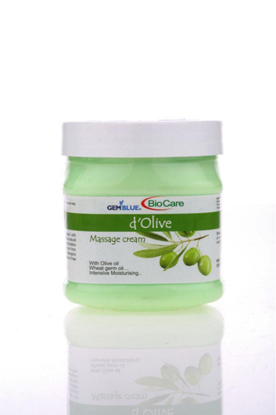 Biocare DOlive Massage Cream With Wheat Germ Extract 500 gm