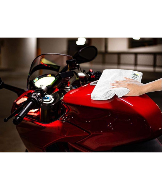 HOMETALES - Multicolor 250 GSM Microfiber Car & Bike Cleaning Cloth For Automobile Car accessories ( Pack of 6 )