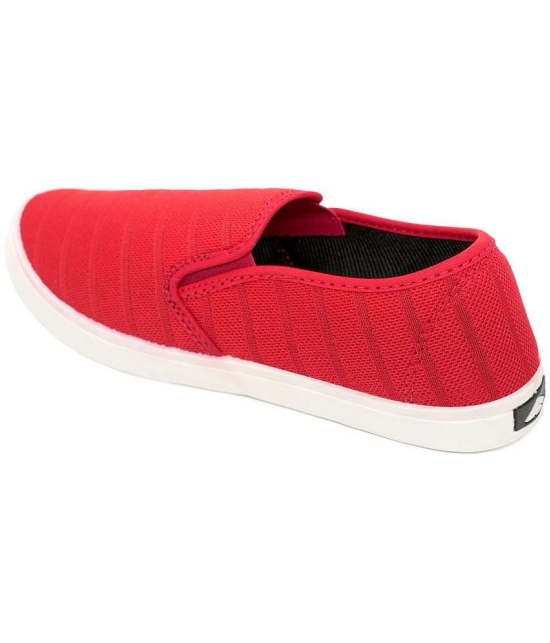 ASIAN M-2025 Red Mens Slip-on Shoes - None