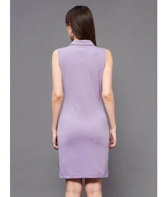 Miss Chase - Lavender Polyester Womens Bodycon Dress ( Pack of 1 ) - None