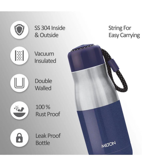 Milton Eminent 400 Thermosteel Hot and Cold Water Bottle, 369 mL, Purple - Purple