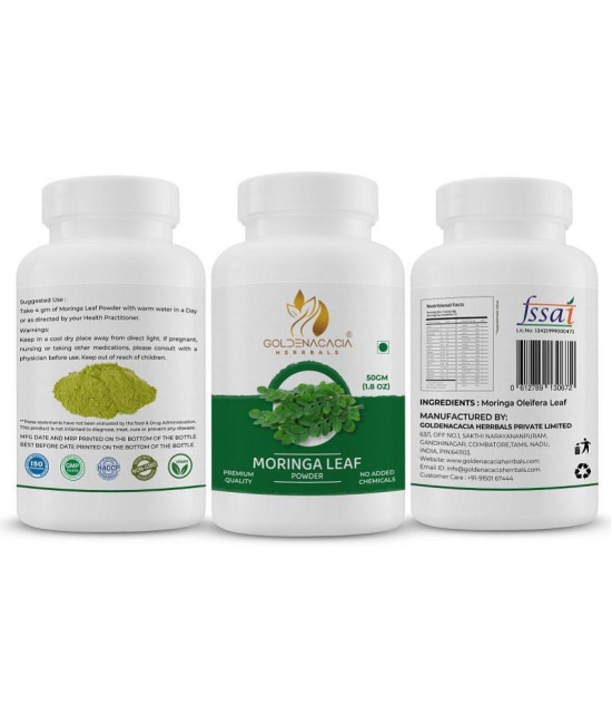 GOLDENACACIA HERRBALS Moringa Leaf Powder 50g Powder 1 gm