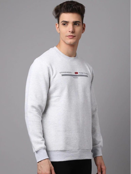 Rodamo Men Grey Printed Sweatshirt