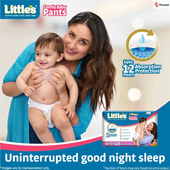 Little's New Born Gift Combo (Comfy Baby Pants | New Born Diapers Pack of 1, Little's Soft Cleansing Baby Wipes Lid Pack of 1 | Contains Aloe Vera & Jojoba Oil -80 Wipes, Soft baby Ball, Junior R