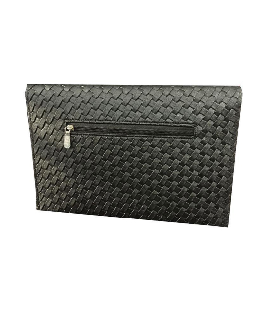 Apnav Black Designer Clutch With Sling