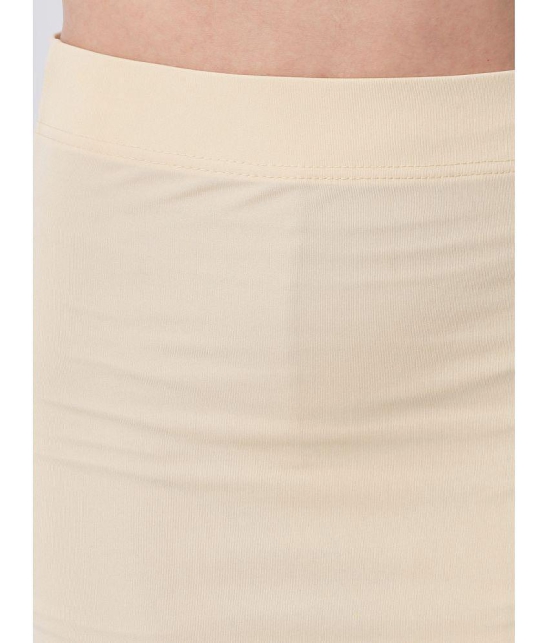 SELETA - Cream Saree Shapewear Spandex Women's Shaping  Bottoms ( Pack of 1 ) - None