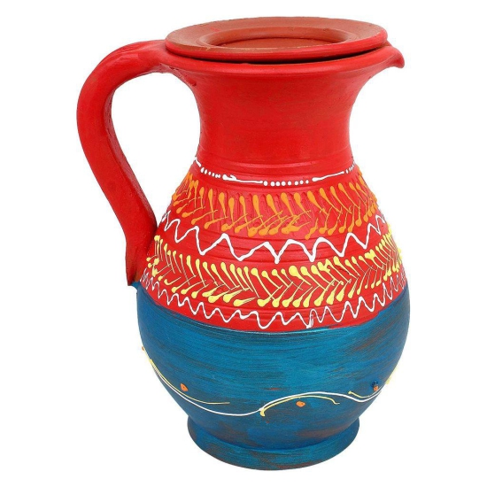 KSI Clay jug Drinking Water | Clay jug for Water Storage | Mitti ka jug | 1.5 litres